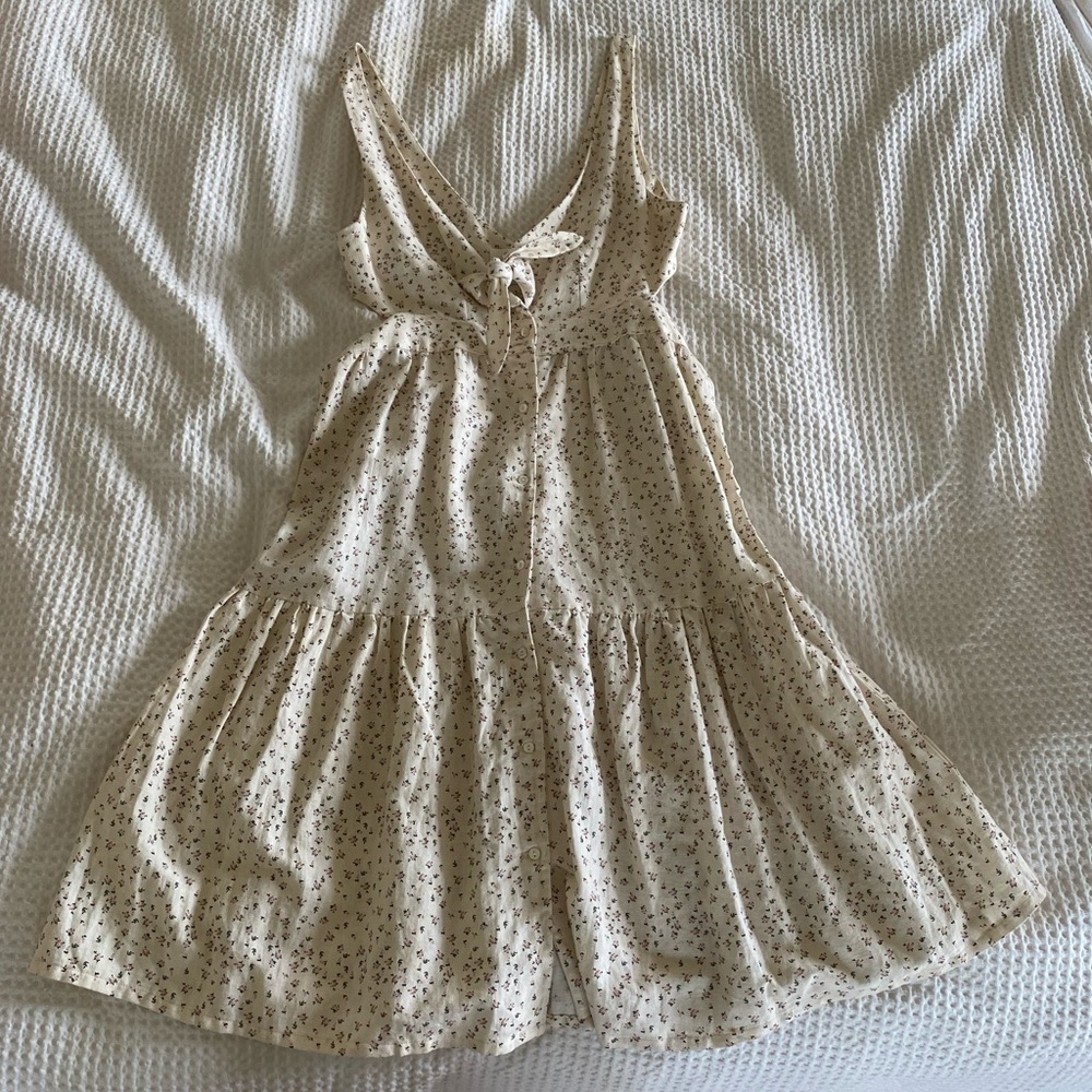 Anthropologie McGuire Cut Out Floral Patterned Sundress
